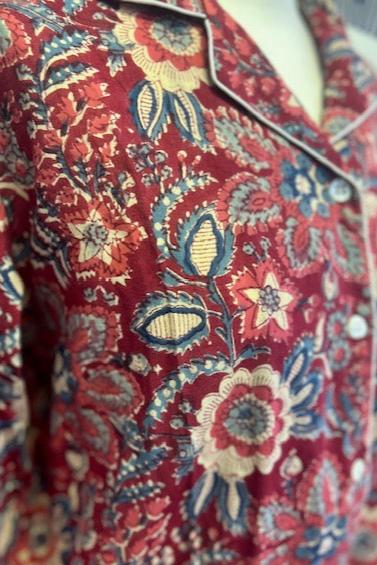 Christmas pyjamas for women, cotton PJs , cotton pyjamas with pockets, cotton pyjamas for Christmas