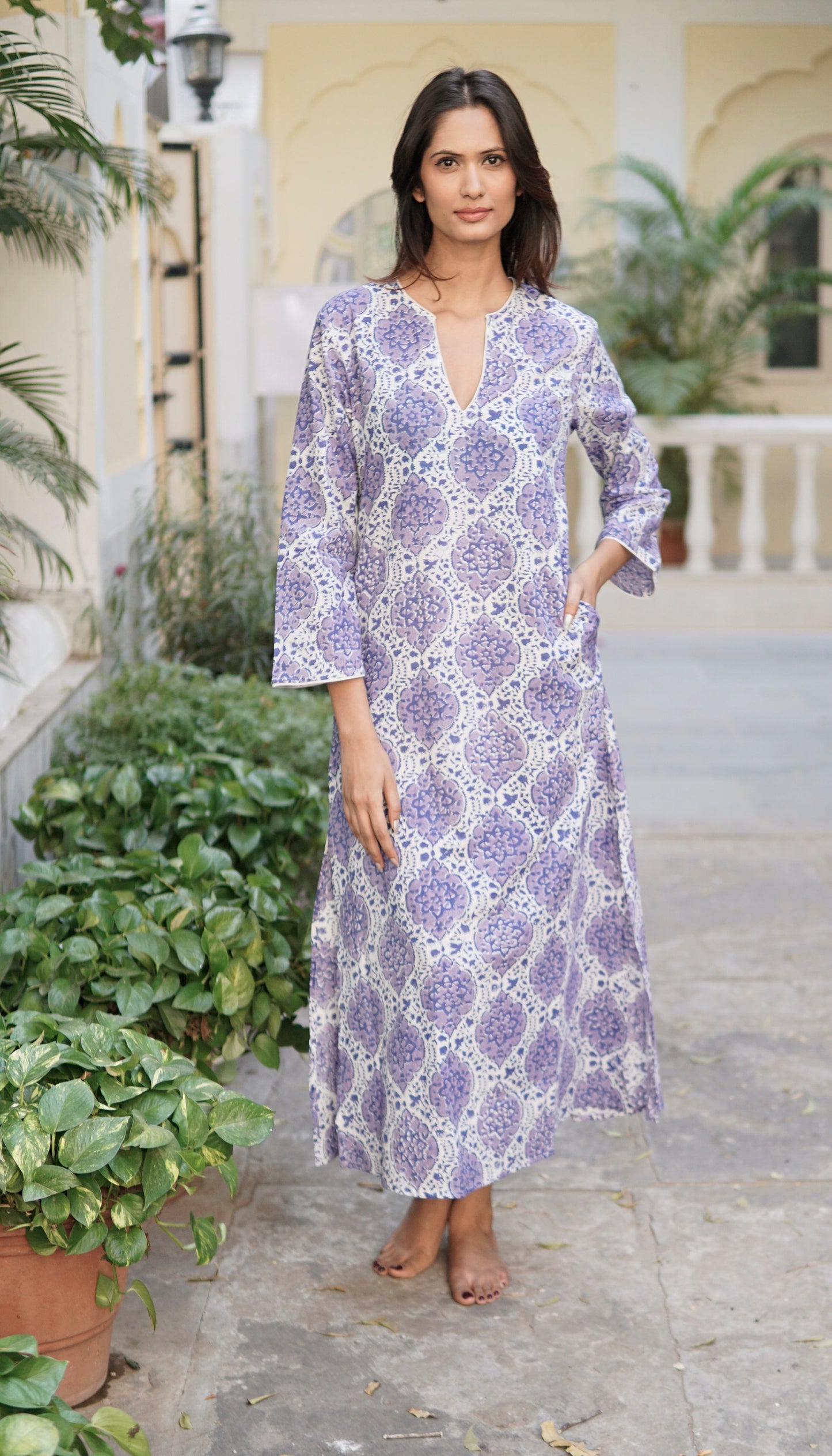 Kaftan, beach dress, ong kaftan dress, beach kaftan, luxury beach cover-up 'Romy'