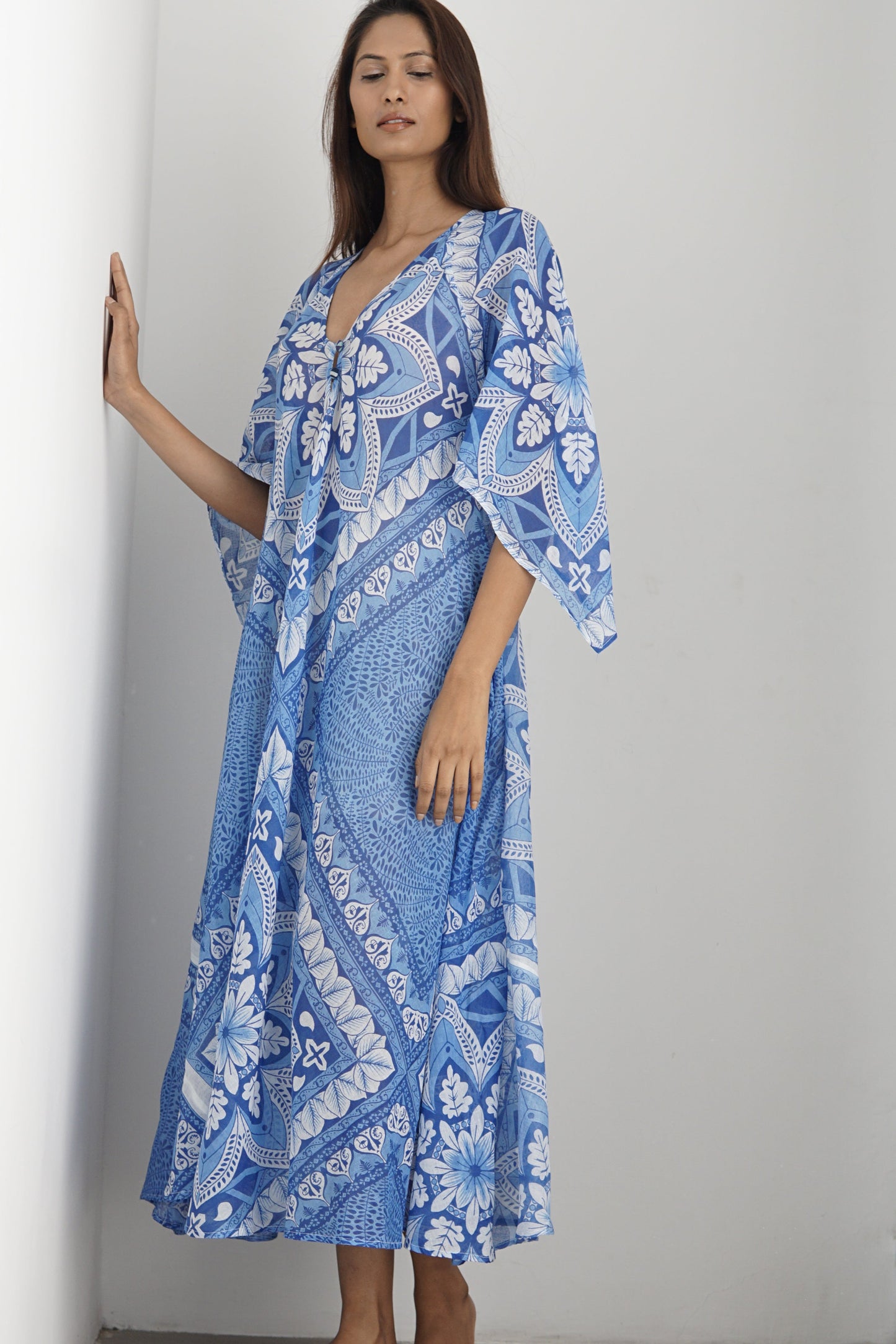 Kaftan dress, Luxury Beach kaftan, Floaty Summer maxi dress Ibiza