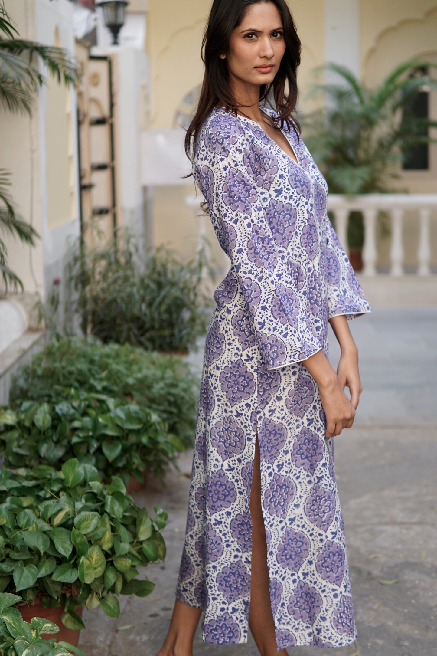 Kaftan, beach dress, luxury beach cover-up 'Romy'