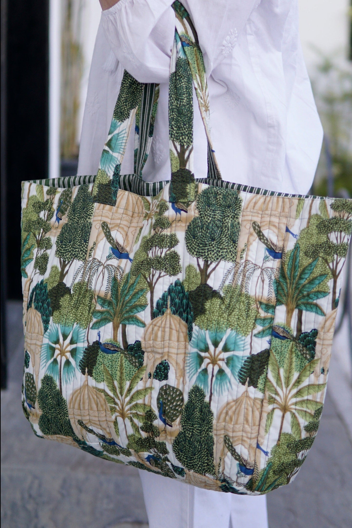 beach bag, large beach bag, cotton beach bag, tropical print bag, XL bag, block print beach bag, luxury beach bag, boho beach bag, cotton bag