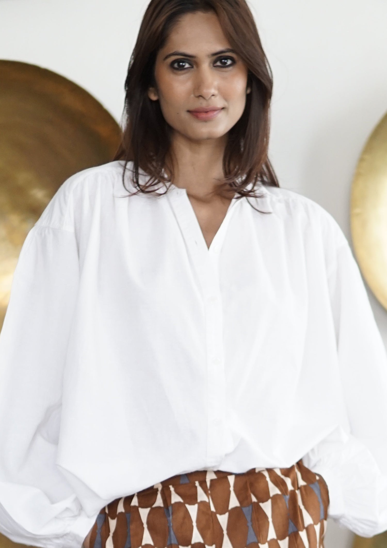 White Blouse big sleeved cotton summer blouse boho blouse white blo