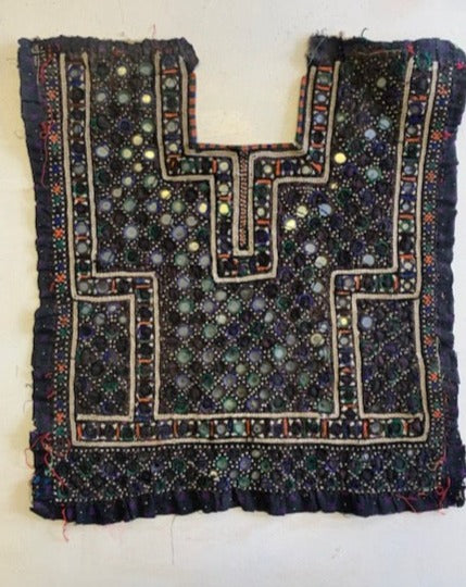 Indian textile, Vintage Indian textile dress yoke