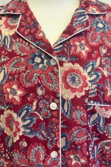 Pyjamas, cotton pyjamas for women, Christmas Pyjamas, handmade cotton pyjamas with pockets,