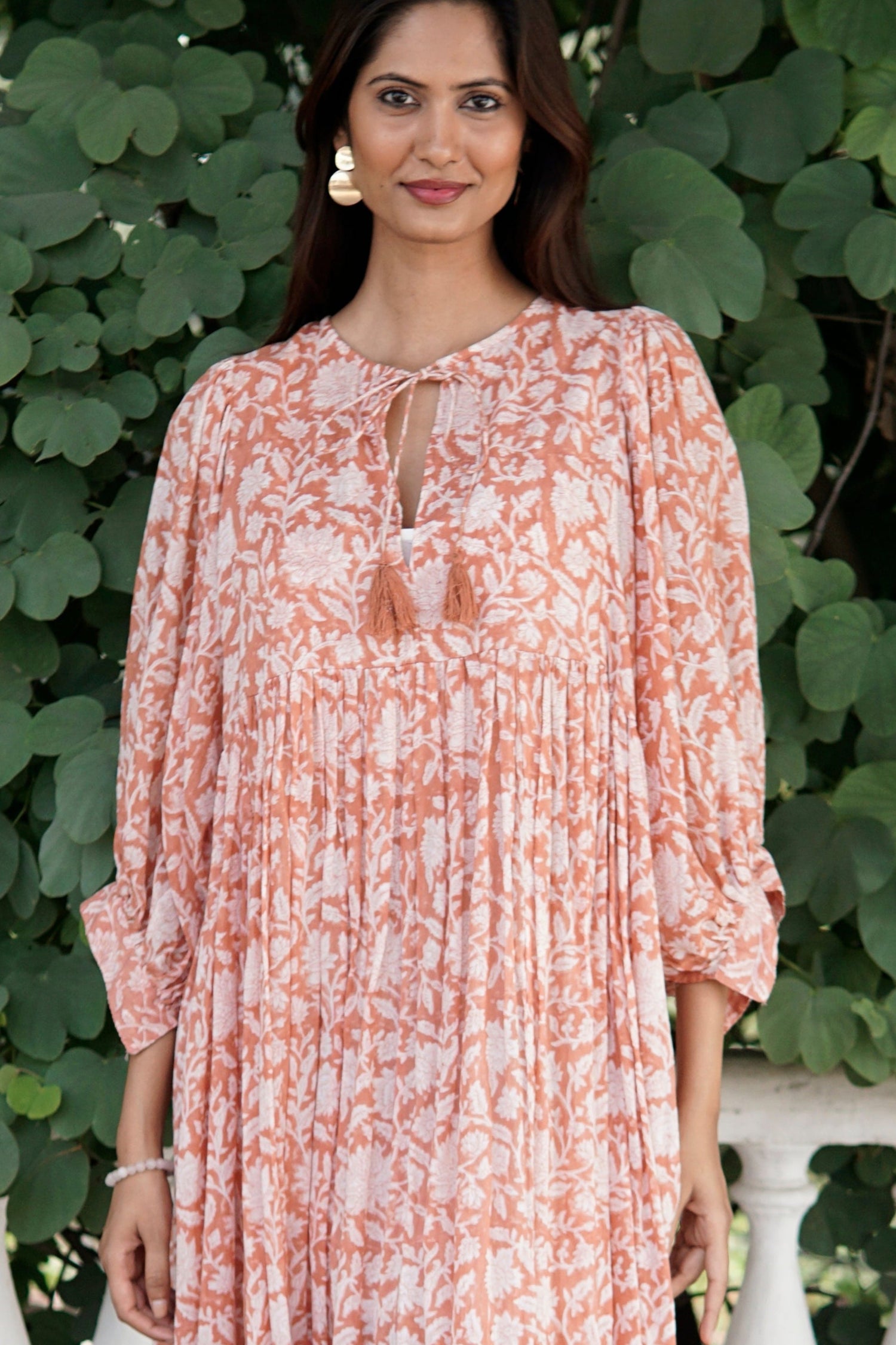 Floaty, floral summer maxi dress, cotton beach dress, summer dress with pockets, 'Reese' Sundress