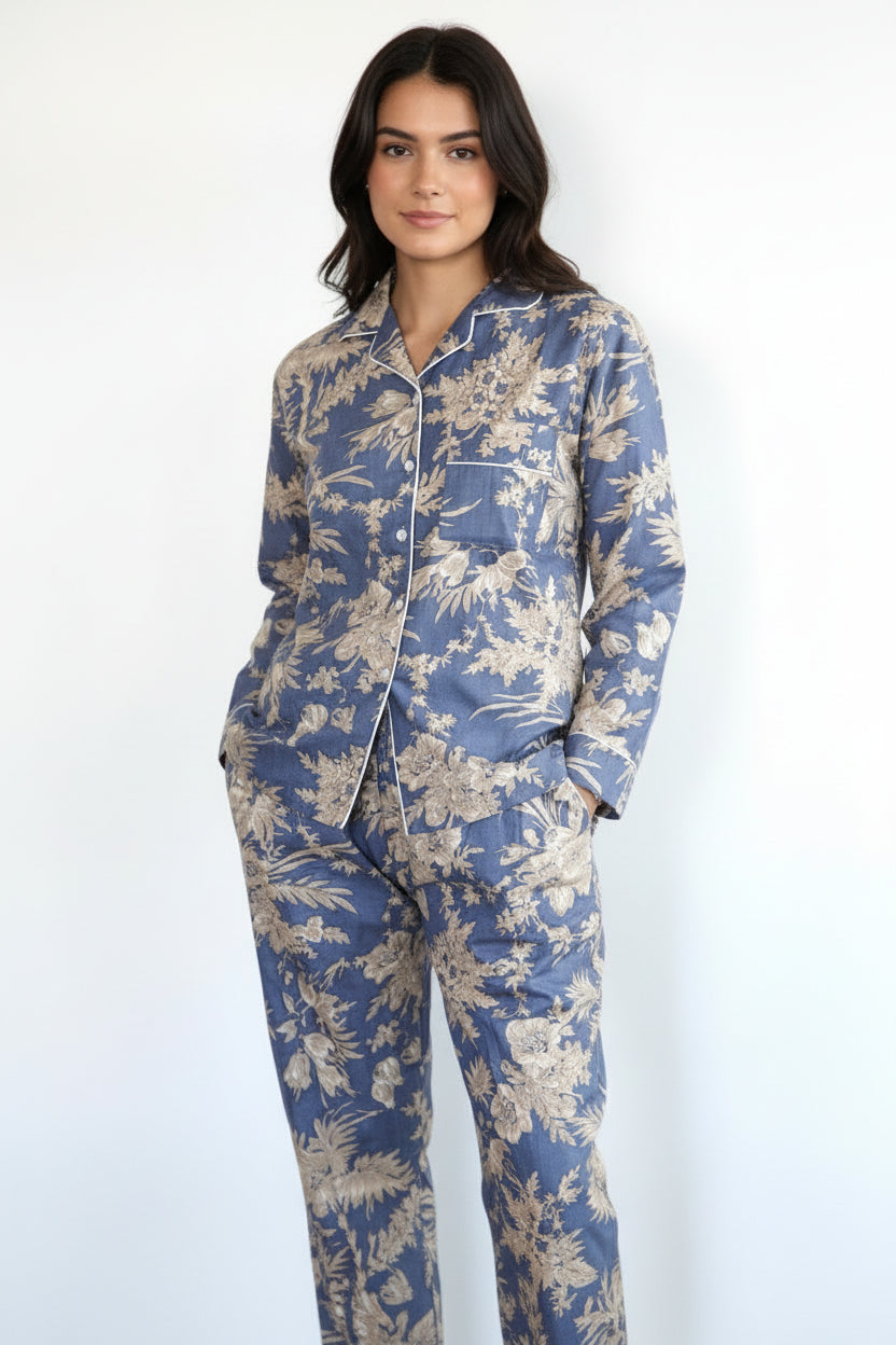 Pyjamas, cotton floral print ladies Pyjamas, handmade cotton pyjamas,