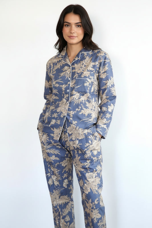 Pyjamas, cotton floral print ladies Pyjamas, handmade cotton pyjamas,