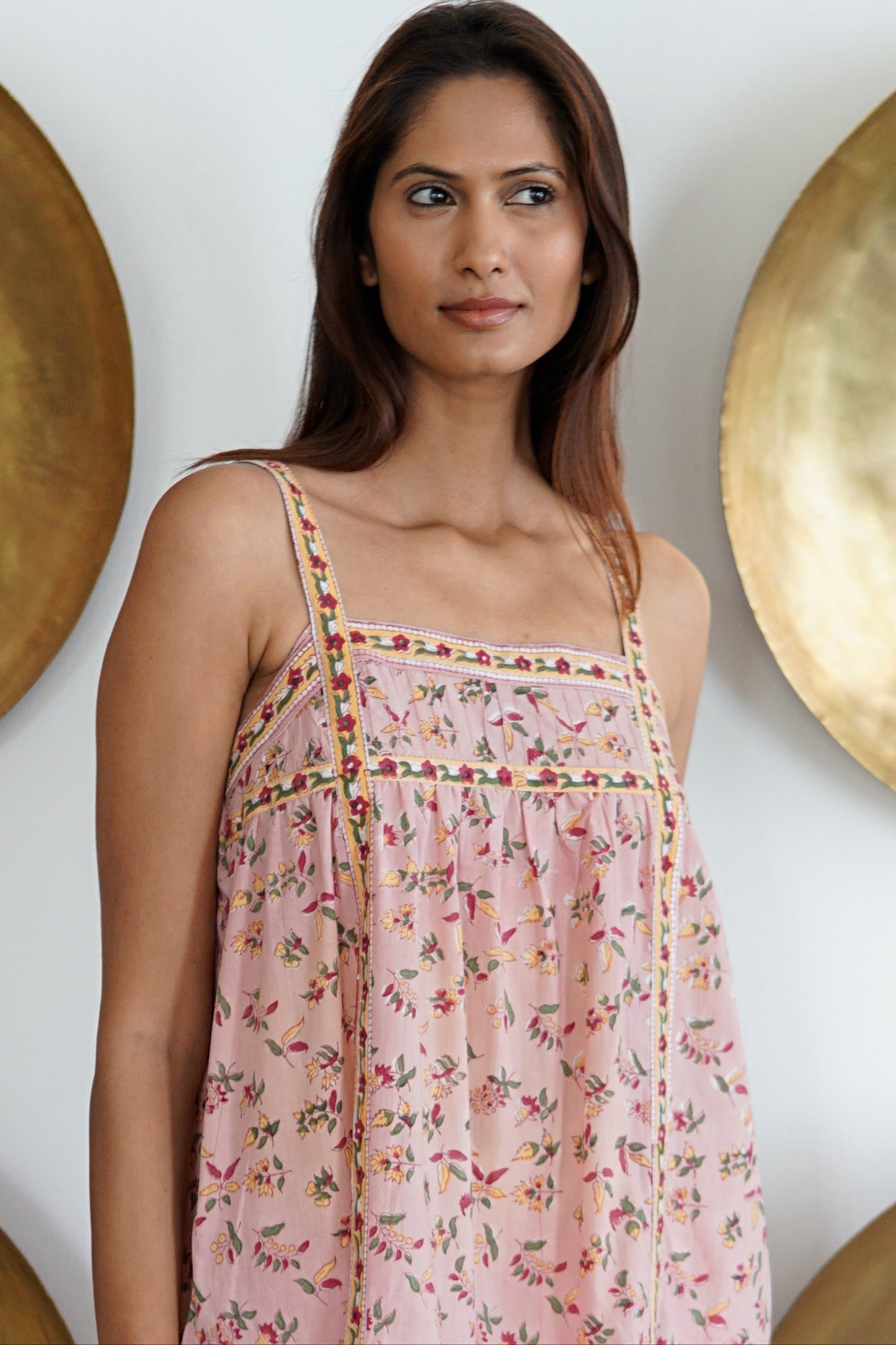 Maxi dress with pockets. Cotton summer maxi dress Camille