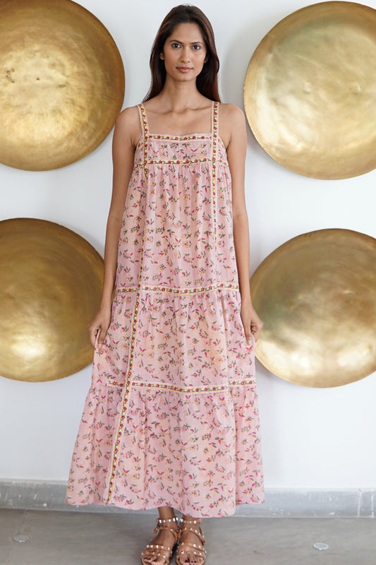 Maxi dress with pockets. Cotton summer maxi dress Camille