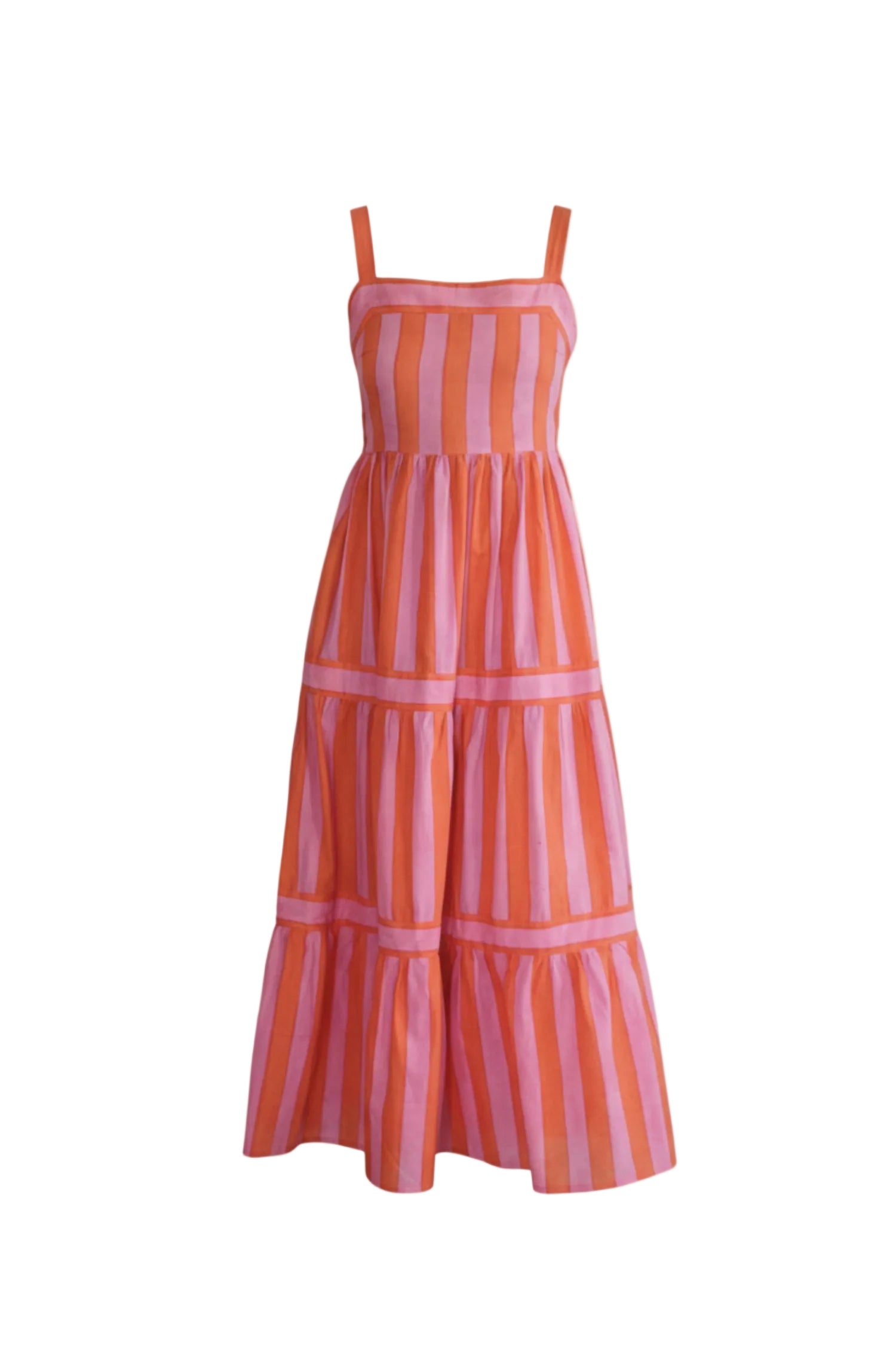 Maxi dress with pockets. Cotton summer maxi dress Candy