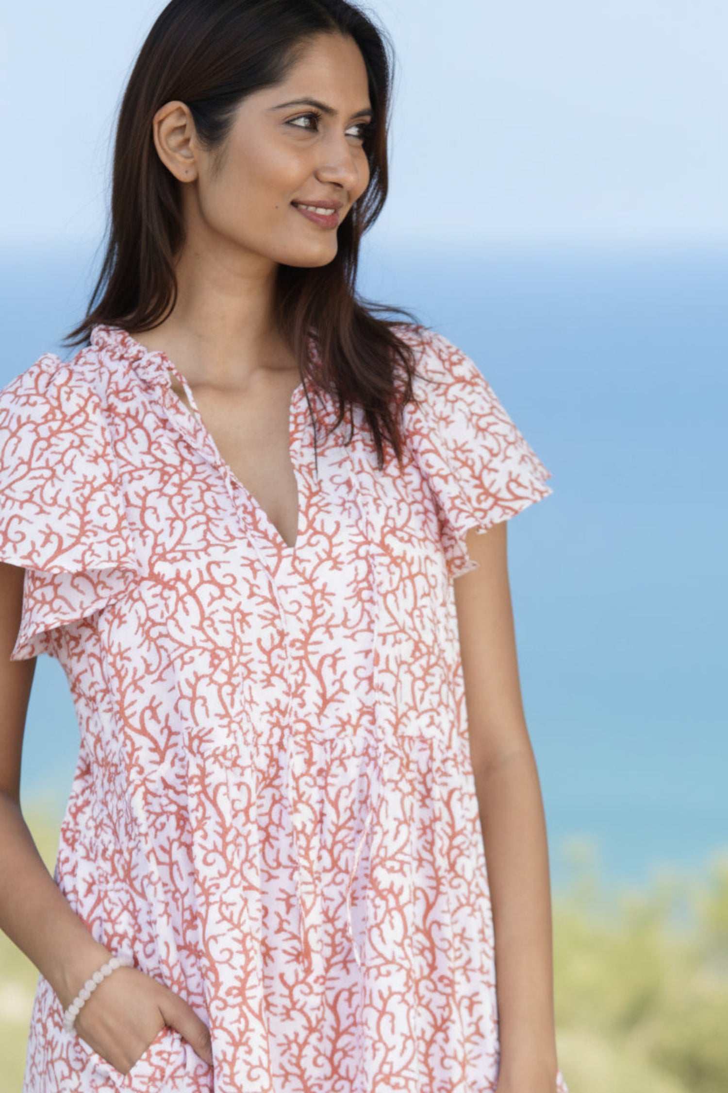 princess polly baby blue dress 7 Winter Boho Outfits That Will Convince You It's Not Just A Summer Trend main image 0