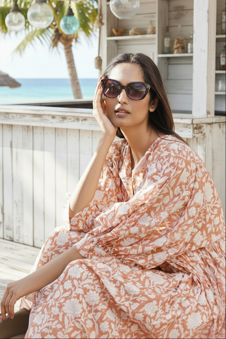 Floaty, floral summer maxi dress, summer dress with pockets, 'Reese' Sundress