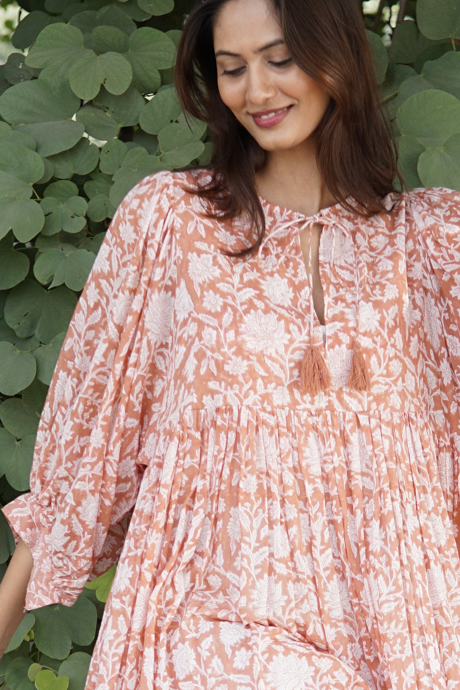 Floaty, floral summer maxi dress, cotton beach dress, summer dress with pockets, 'Reese' Sundress
