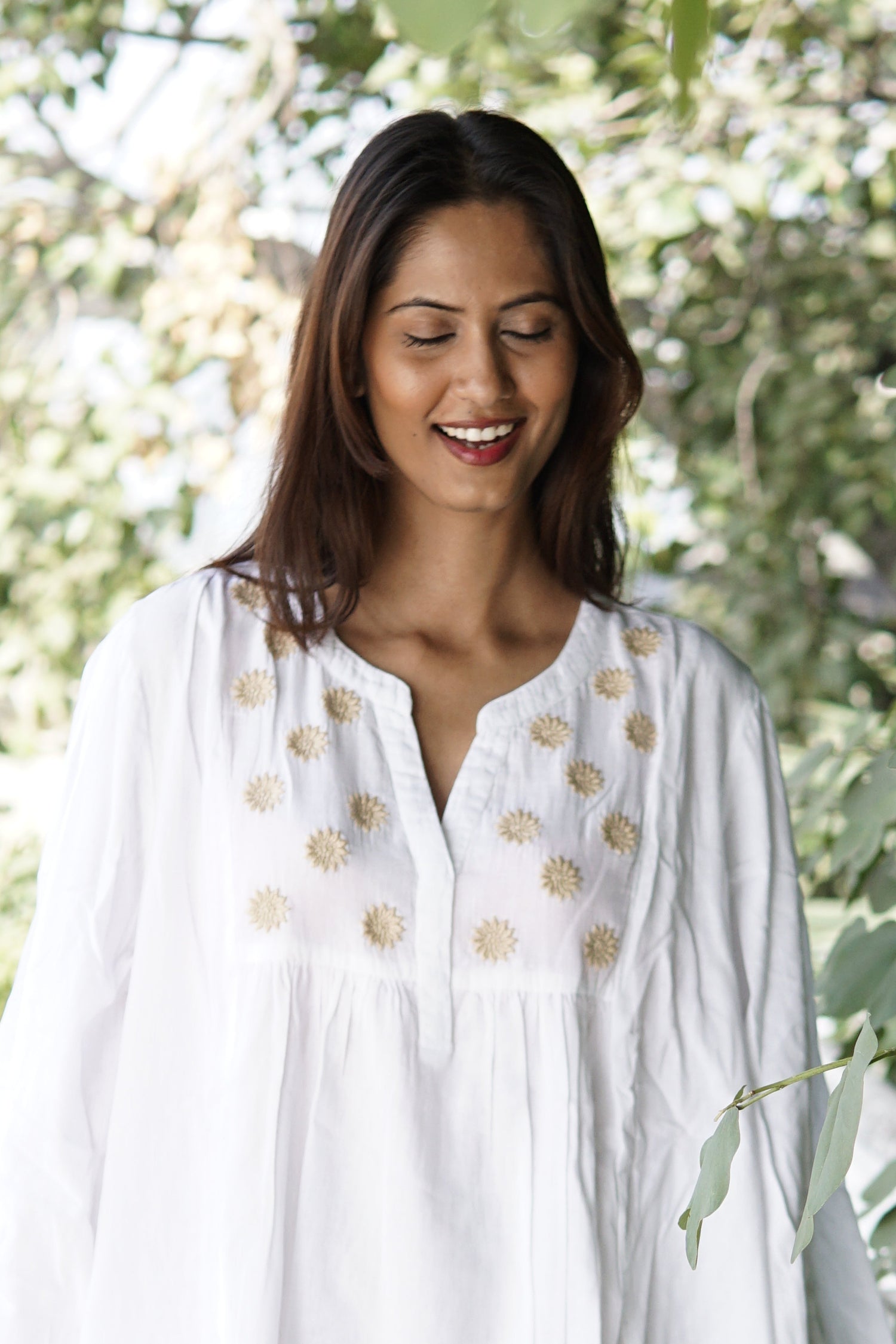Kaftan, White beach kaftan, Handmade Beach coverup.