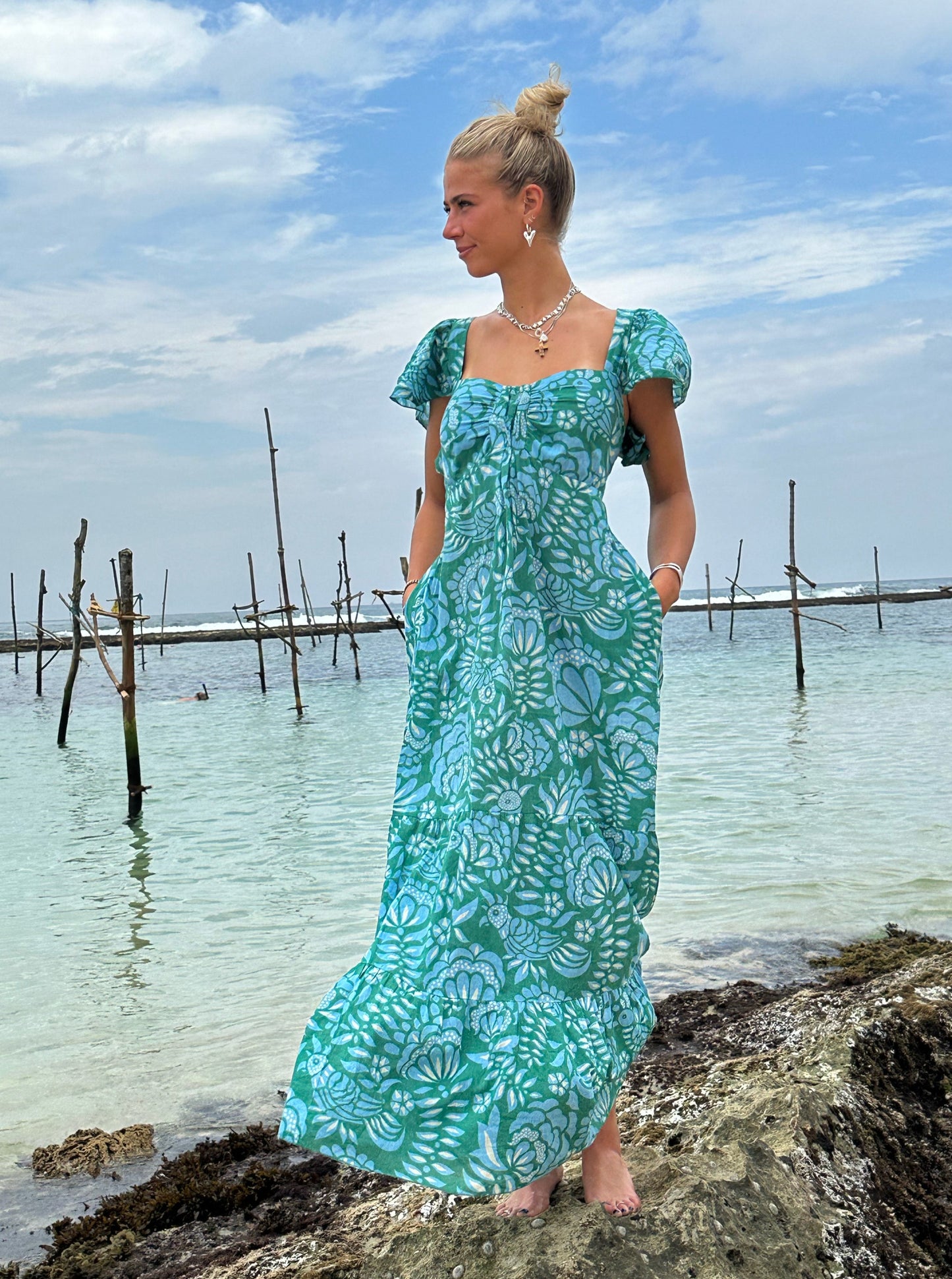 summer maxi dress, maxi summer g=dress, floaty summer dress, tiered maxi dress