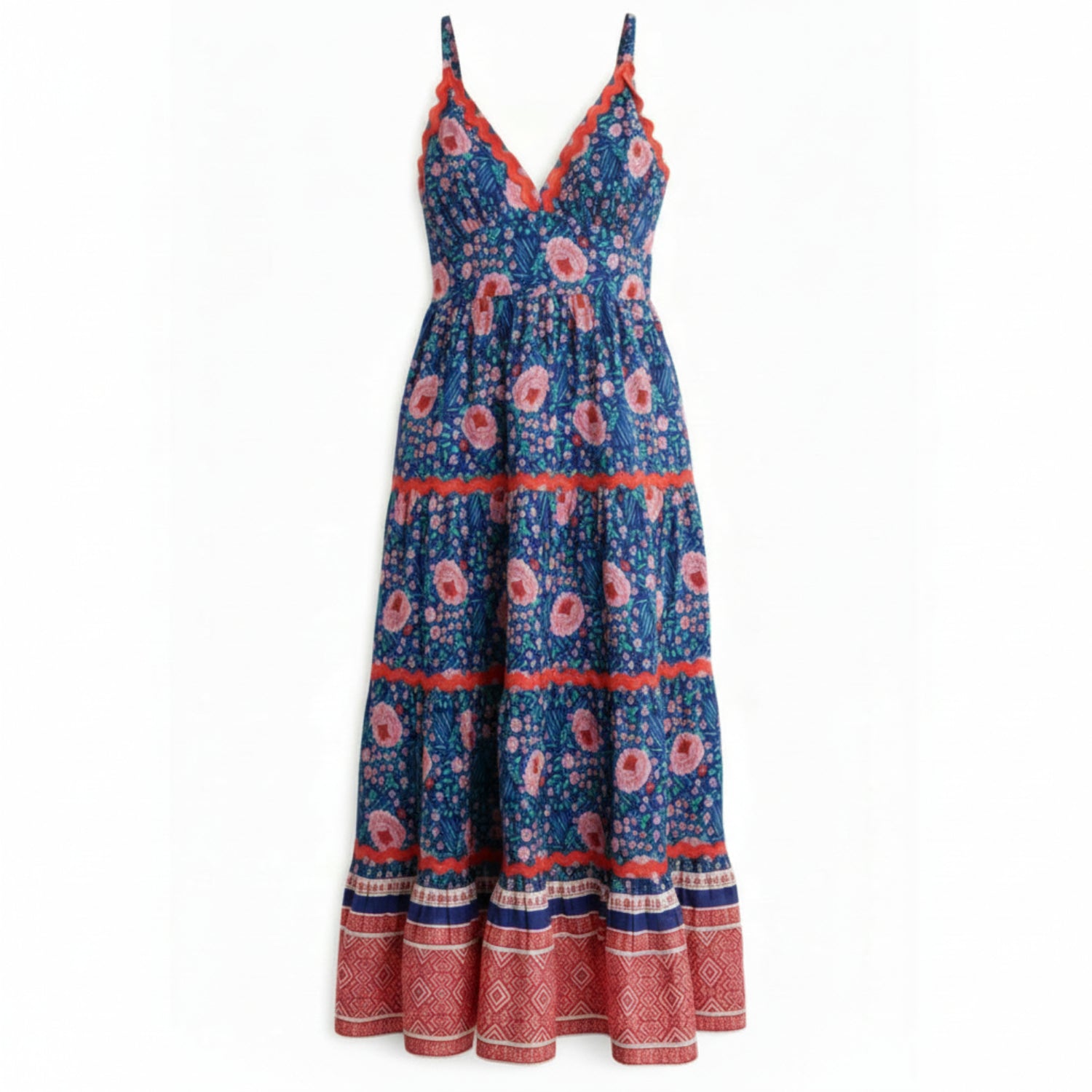 Summer maxi dress with pockets. Cotton summer dress Beatriz