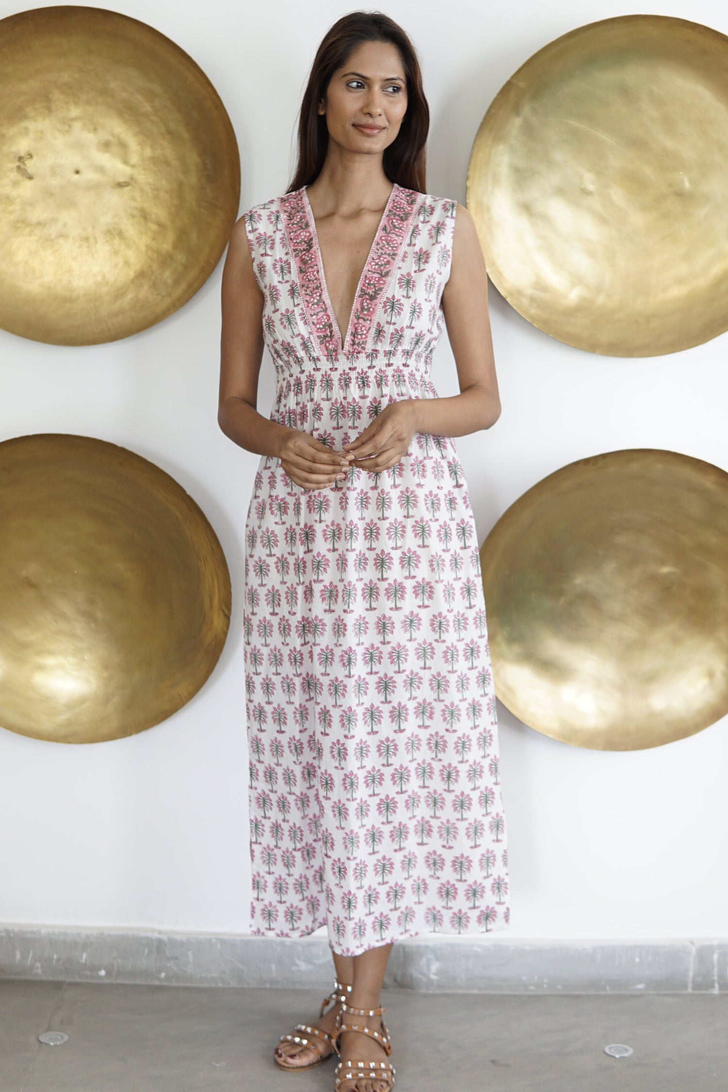 Kaftan dress, Beach kaftan, blockprint cotton beach coverup. Jannine