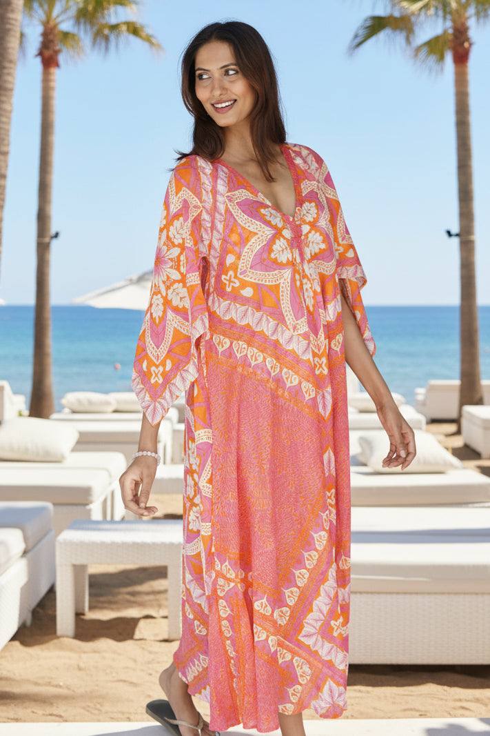 Kaftan dress, Luxury Beach kaftan, Floaty and chic beach cover-up Ibiz Kaftan dress, Luxury Beach kaftan, Floaty and chic beach cover-up Ibiz