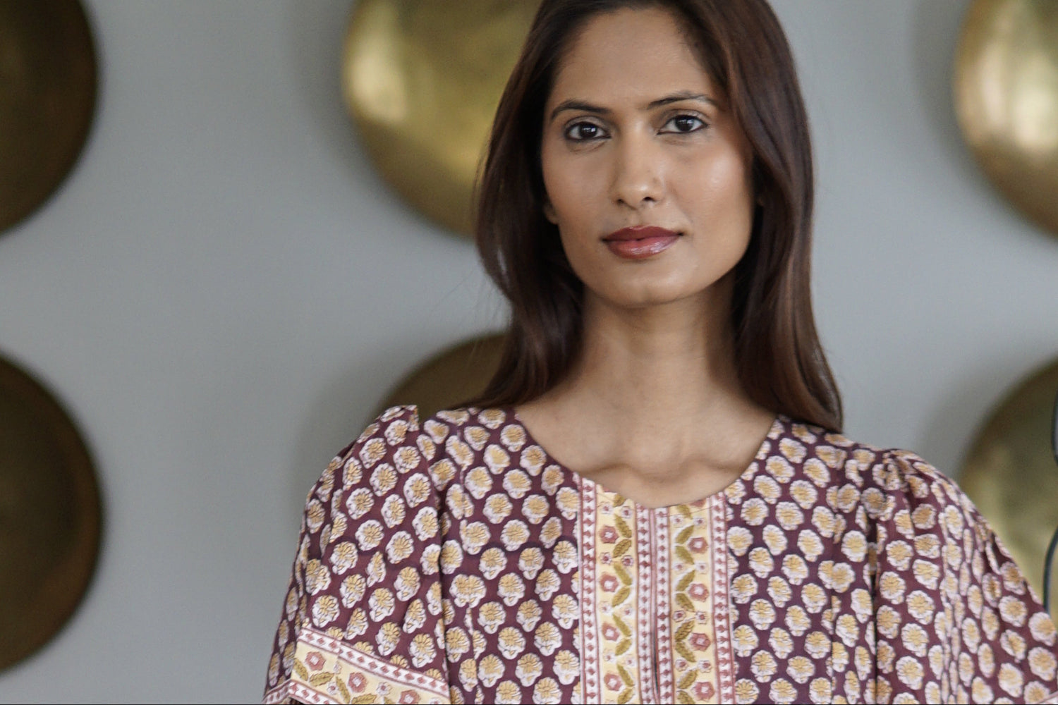 Summer maxi dress with pockets. Cotton summer maxi Medina