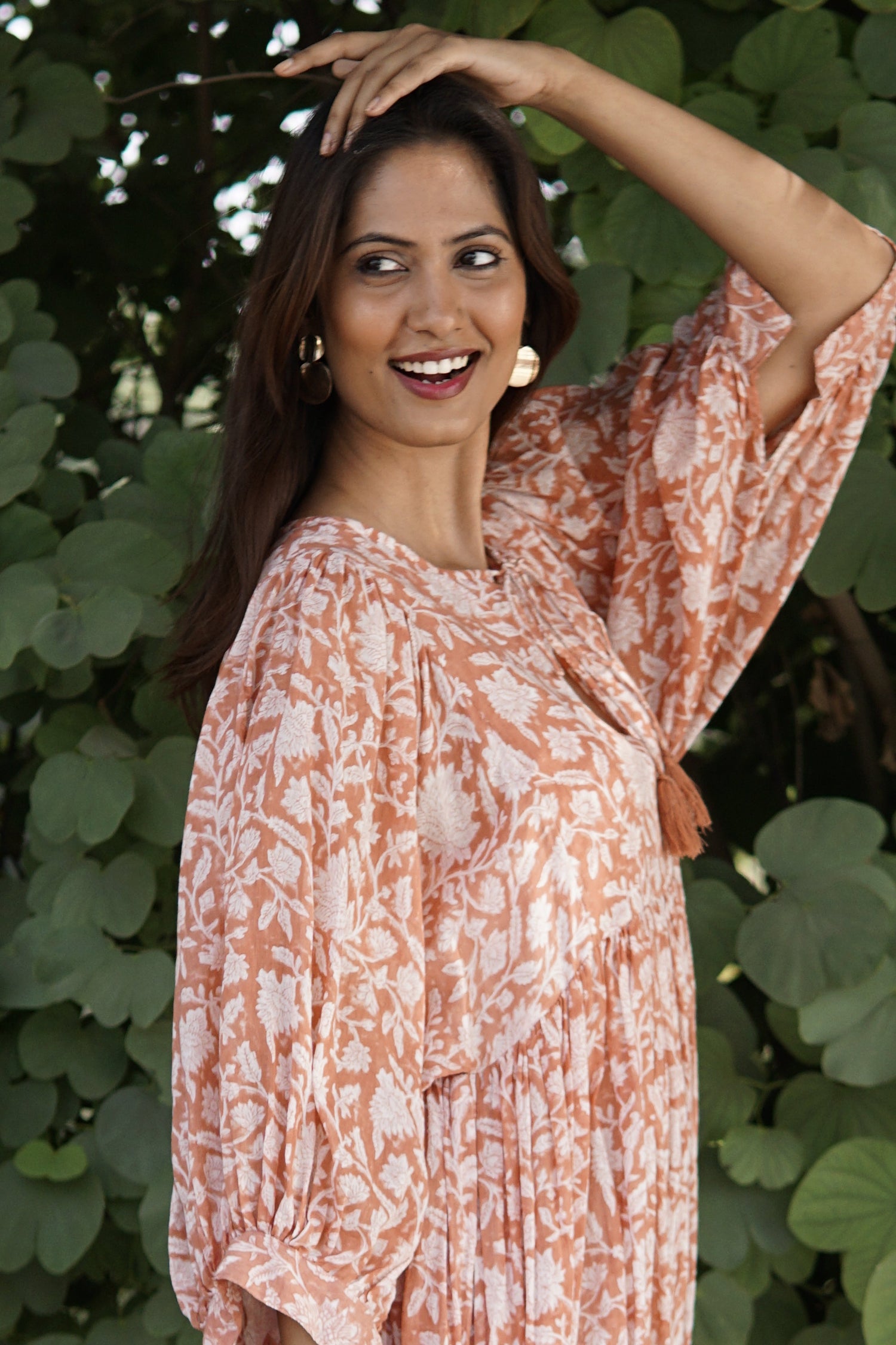 Floaty, floral summer maxi dress, cotton beach dress, summer dress with pockets, 'Reese' Sundress