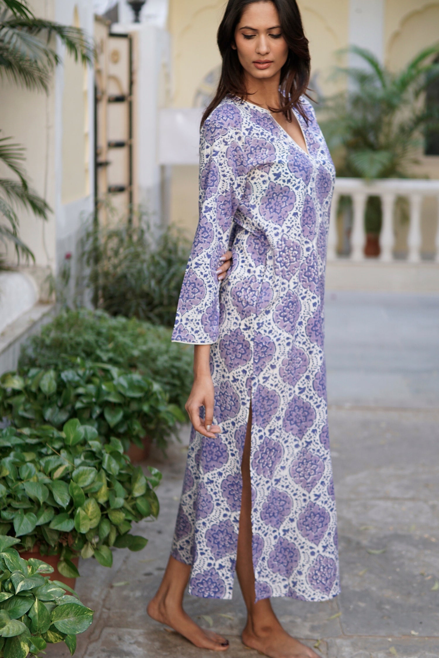 Kaftan, beach dress, ong kaftan dress, beach kaftan, luxury beach cover-up 'Romy'