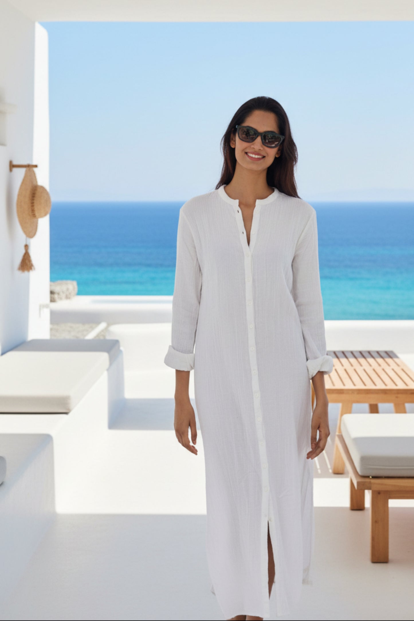 Kaftan for women, beach kaftan, Gauze kaftan, cheesecloth white kaftan long white kaftan for women. Maxi white kaftan with pockets, beach kaftan with pockets, white double gauze kaftan. Chic white kaftan. luxury white kaftan, white cotton kaftan