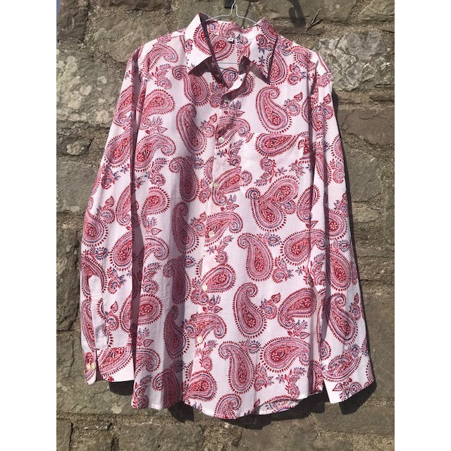 Paisley print cotton shirt